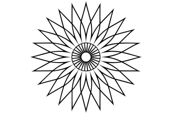 Abstract Sunburst Spiral Minimal Line Design: A Versatile Asset for Modern Creatives