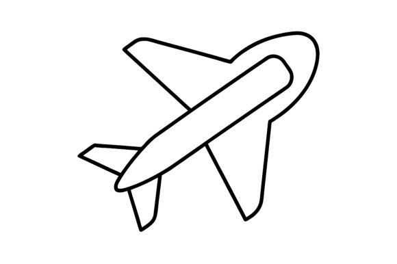 Airplane Flying Minimalist Line Art: Enhancing Design Workflows with Clean Visual Assets