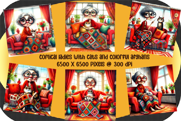 Charming Ladies, Crafty Cats Afghans: A Visual Celebration of Cozy Companionship