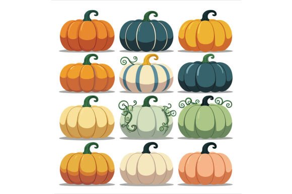 Colorful Pumpkin Designs for Creative Projects