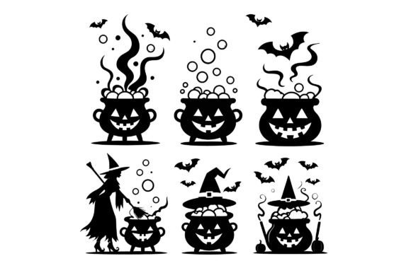 Halloween Cauldron Illustration: A Versatile Design Asset for Creative Projects