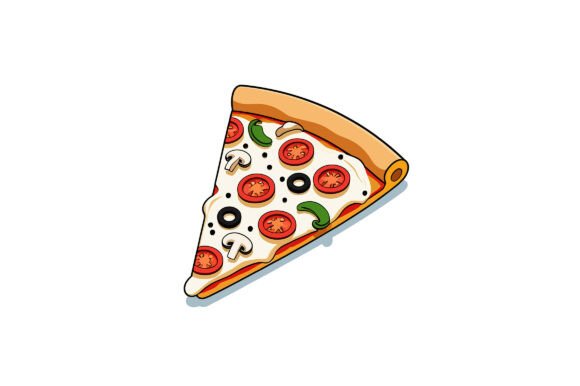 Illustration of a Slice of Pizza