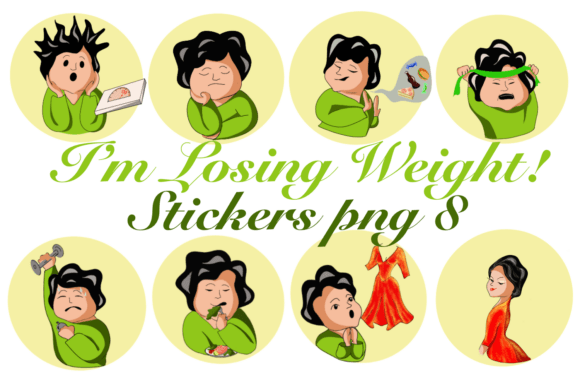 I’m Losing Weight Stickers for Creative Projects