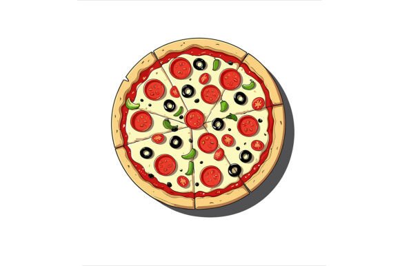 Pizza Illustration: A Versatile Design Asset for Creative Projects