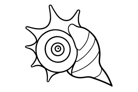 Understanding the Power of Abstract Seashell with Spiral Star Line in Modern Design