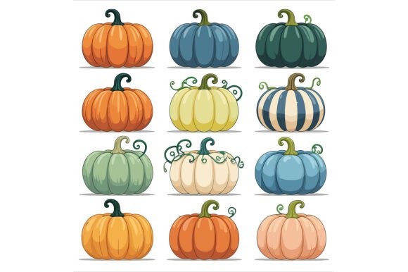 Vector Art of Set of Colorful Pumpkins: A Practical Design Asset for Creative Workflows
