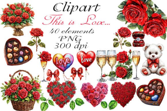 Watercolor Clipart is Love PNG: A Guide to High-Quality Red Tones for Your Designs