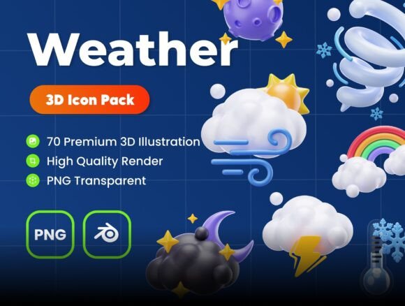 Weather 3D Illustrations: Elevating Visual Communication