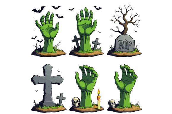 Zombie Hand Vector Art for Creative Projects